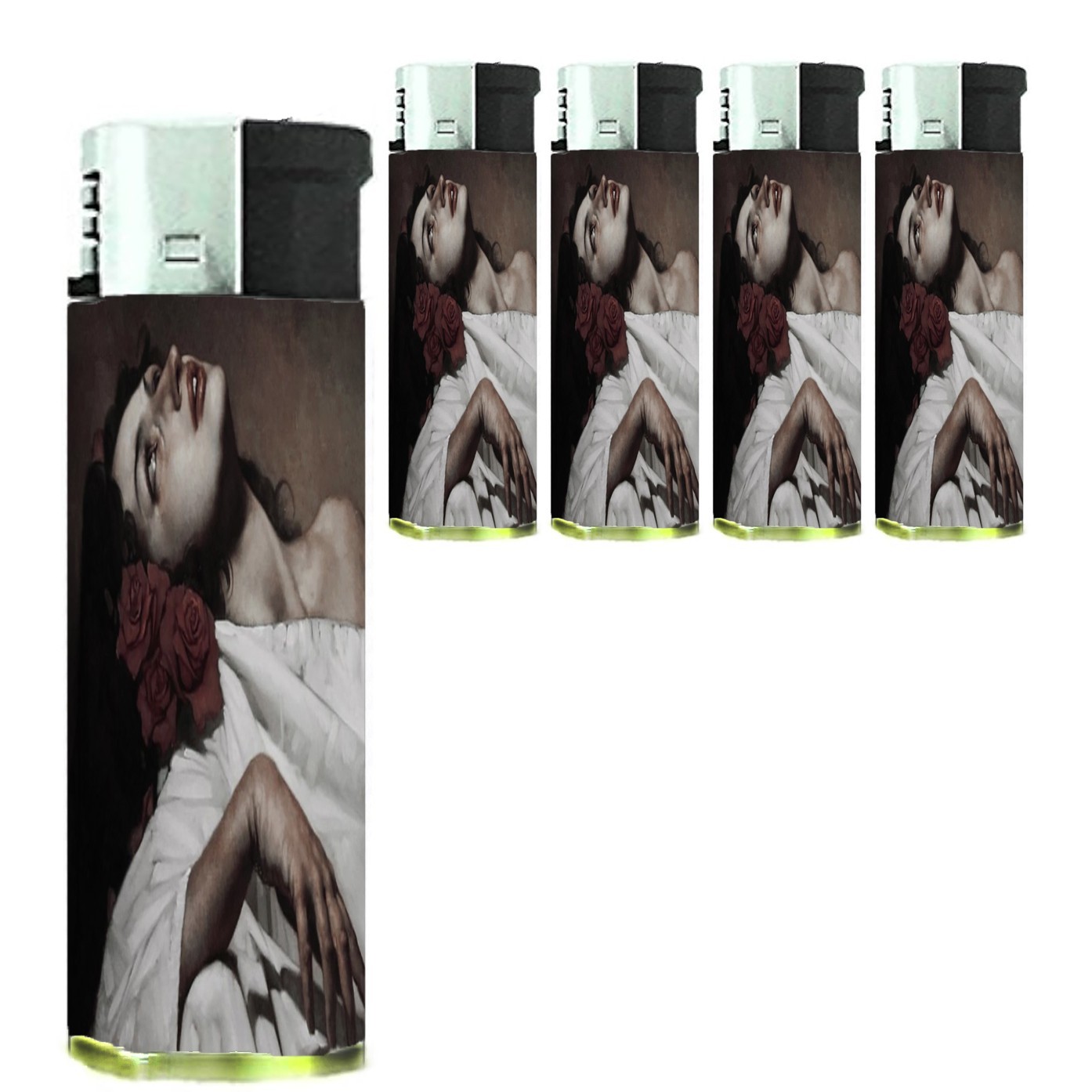 Santa Rosalia Portrait Set of 5 Electronic Refillable Butane