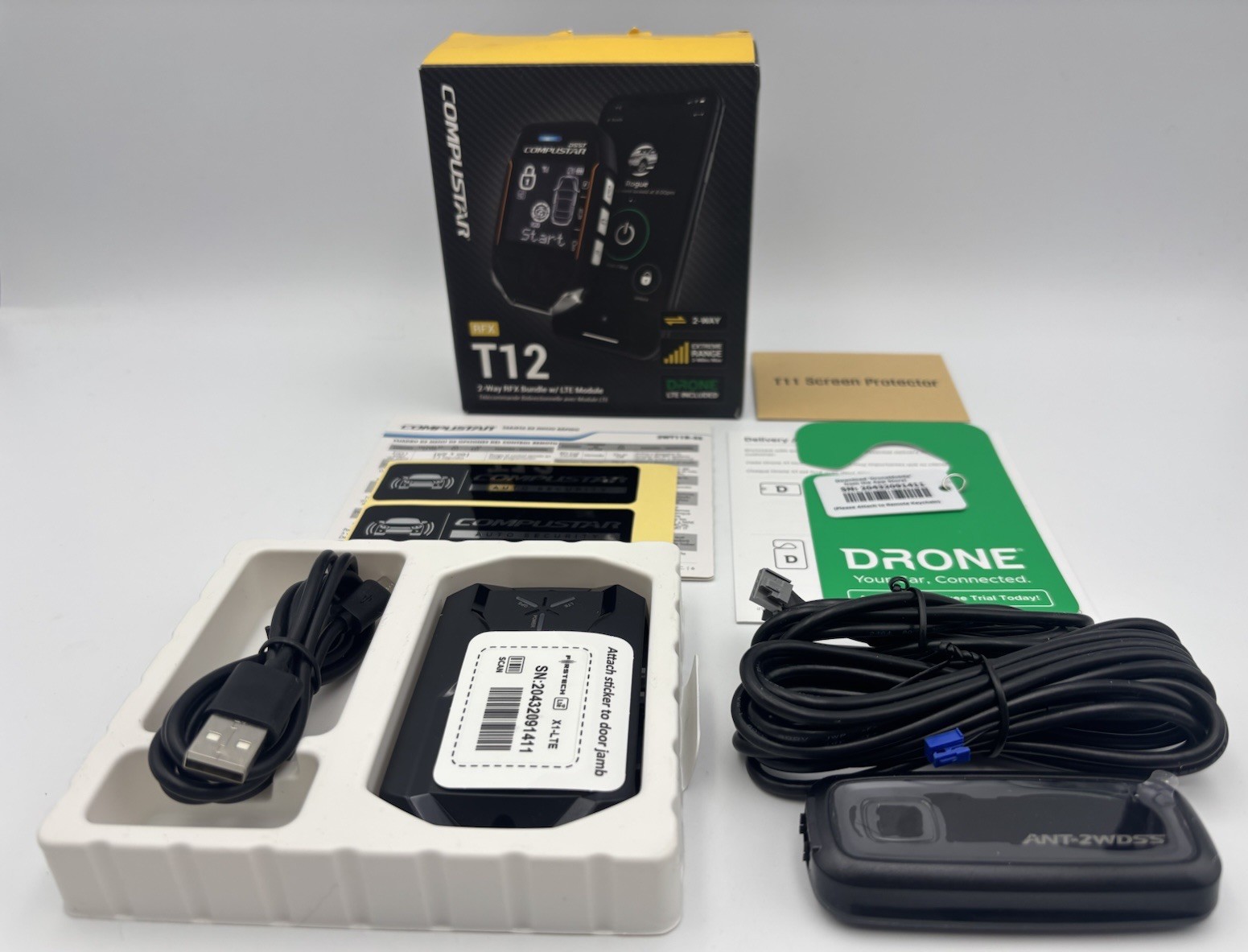 Compustar T12 2-Way RFX With Firstech DR-X1X (Missing Key Fob!)