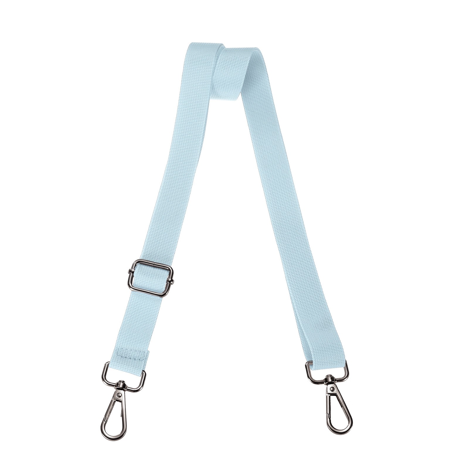 Shoulder Strap 2.5cm Wide Crossbody Strap Sky Blue Black Buckle