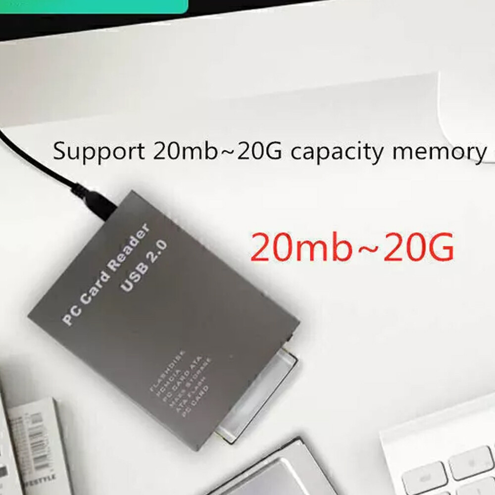 USB 2.0 to PC ATA Flash Card PCMCIA Disk Memory Card Reader Adapter Converter