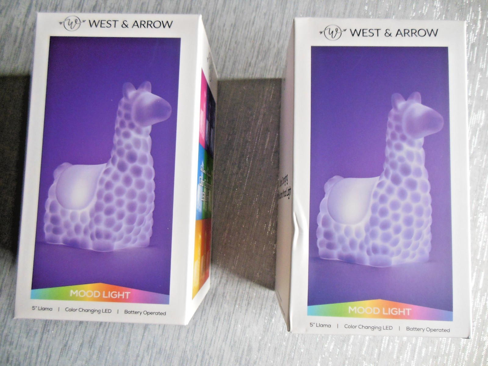 Mini Llama / LED Color Changing Mood Light / 5” Tall * {  2pcs } * FREE SHIPPING