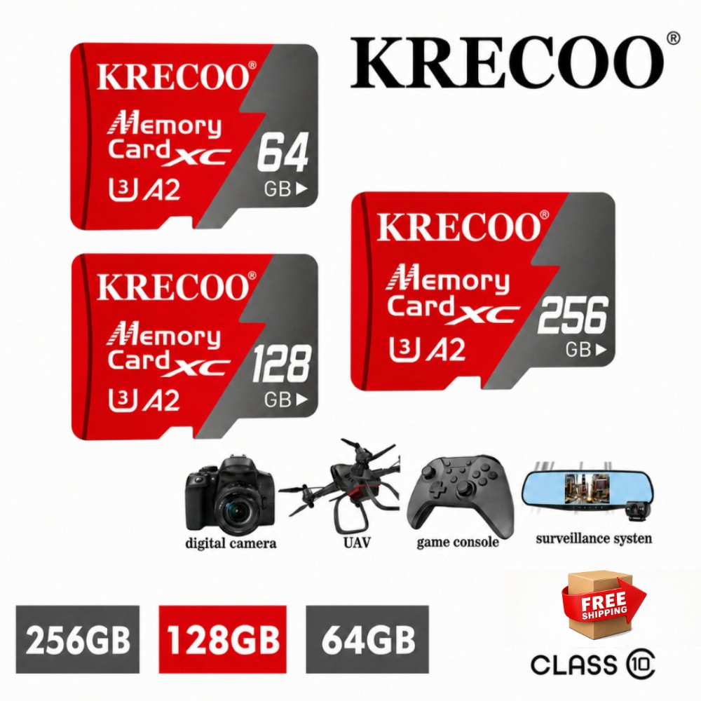 Micro Memory SD Card 10 Fast 4K Flash TF Card with Adapter&Car&Camera US LOT