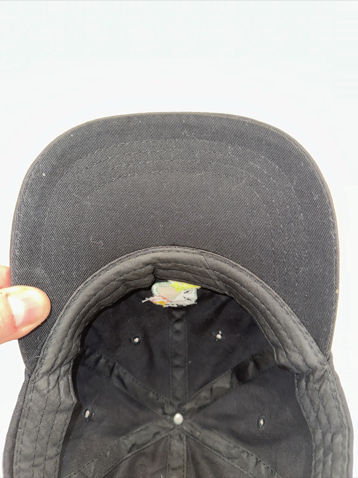 Frog Drinking Beer Mug on Black Hat Cap Strap Buckle Unbranded No Size