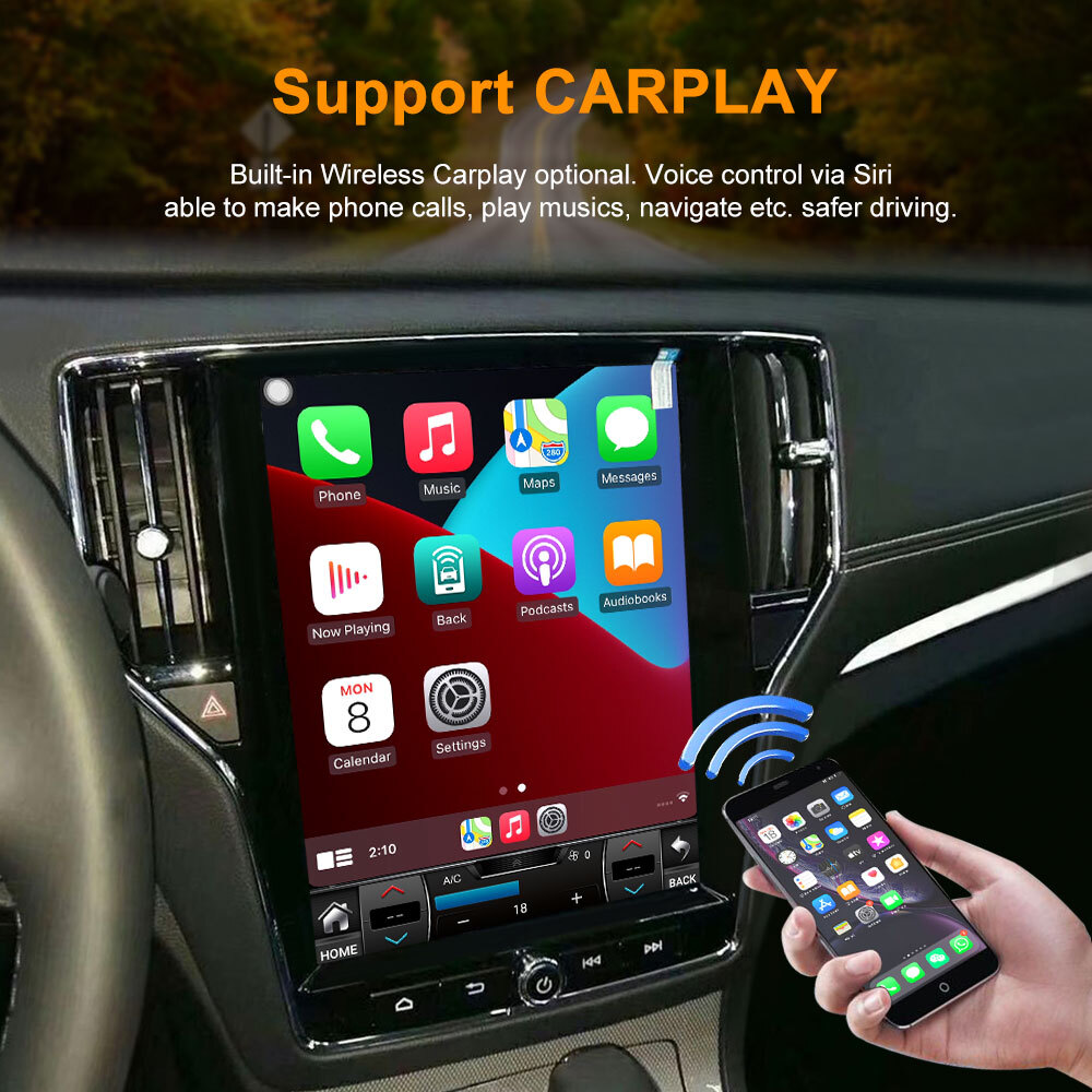 Android 14 Carplay Auto Car Radio for Roewe RX5 2016-2018 12.1Inch Screen Player