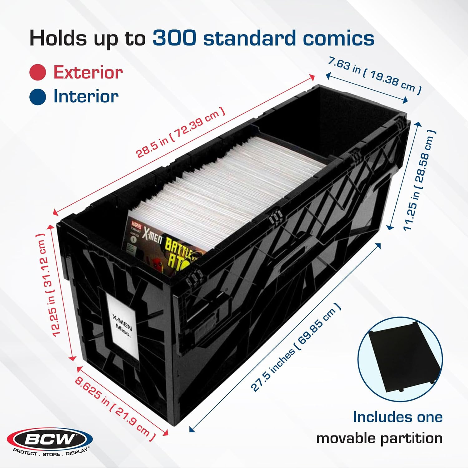 BCW Short Comic Book BIN: 5-ct. Case