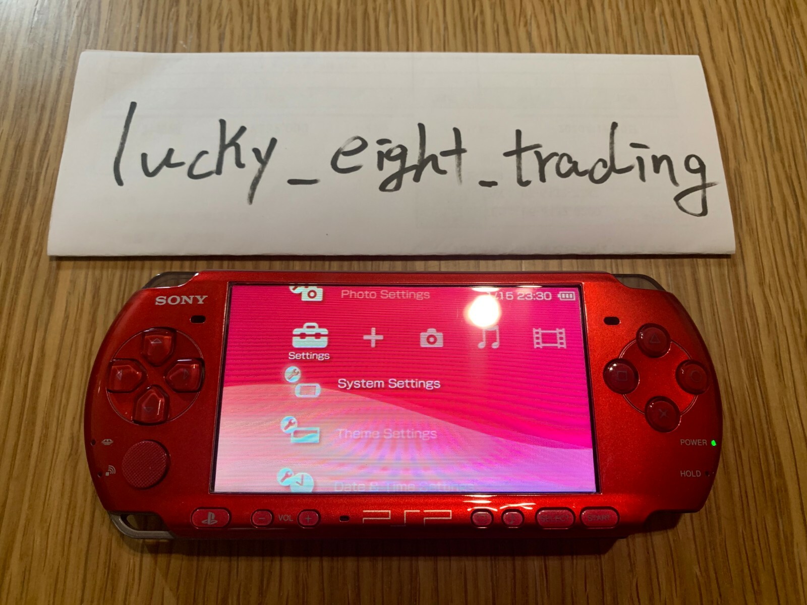 PSP 3000 Radiant Red RR Console Charger [CC]