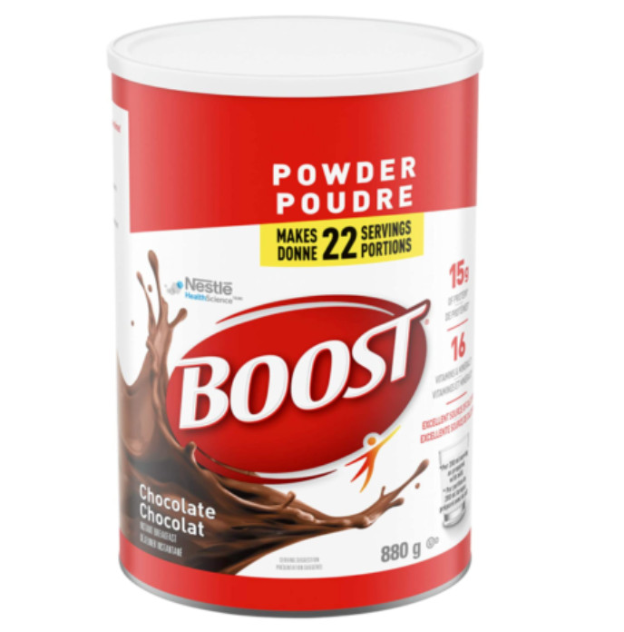 Boost Powder Chocolate Instant Breakfast Drink Mix 31oz  880g Canister Canada