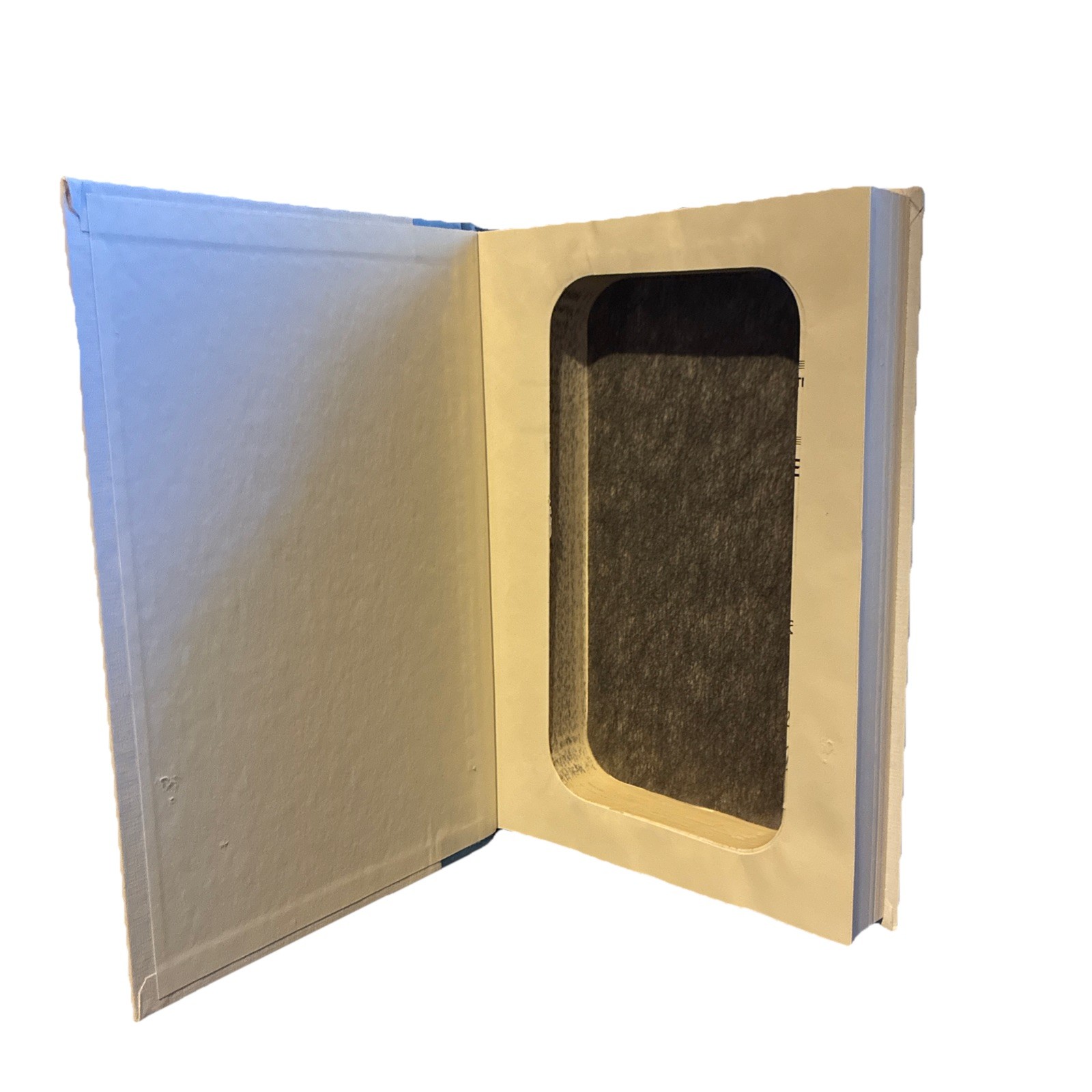 Hollow Book Safe Hidden Storage Secret Compartment Felt Lined Harvard Classics