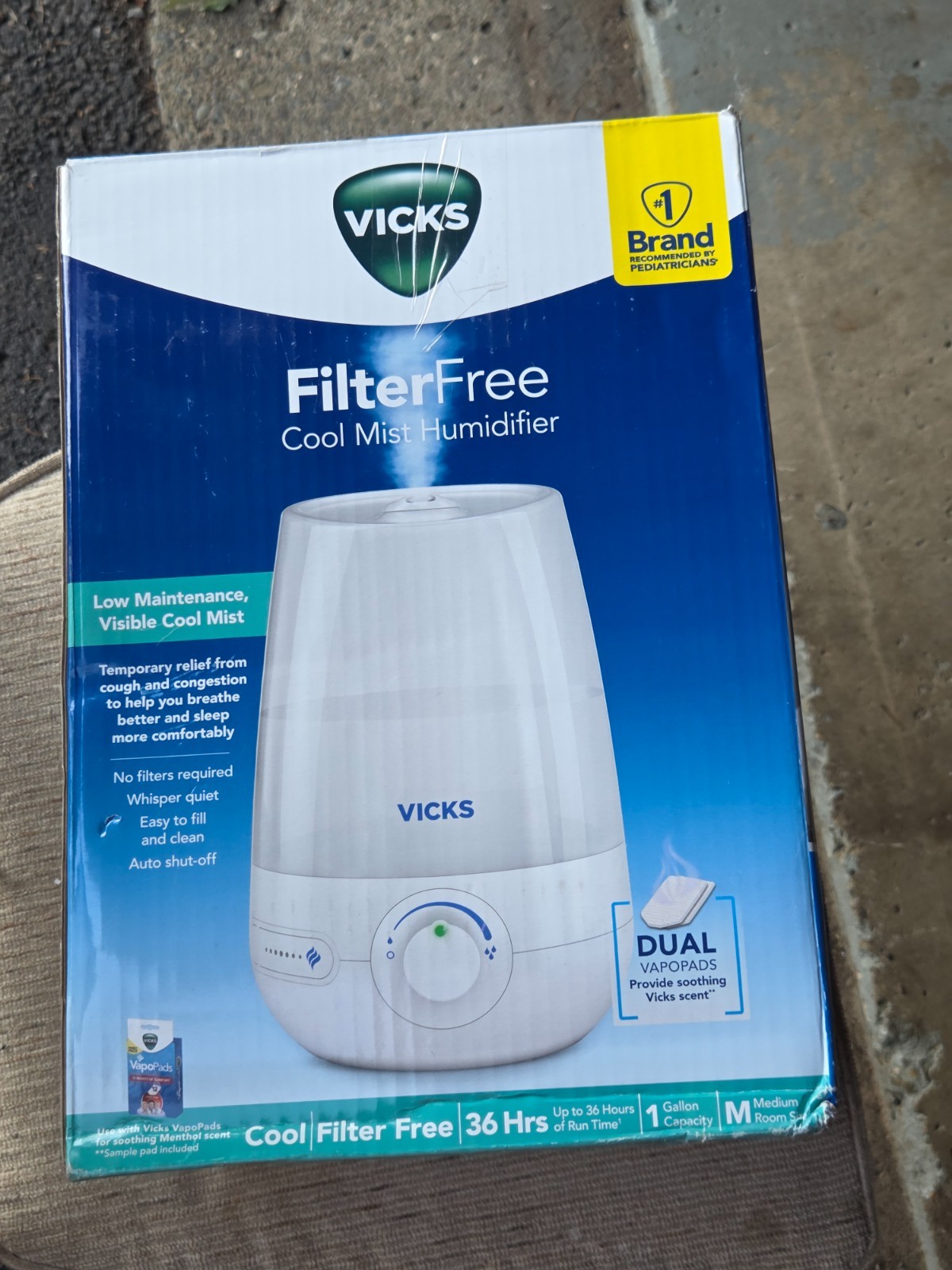 Vicks Filter-Free Cool Mist Humidifier  – In Original Box