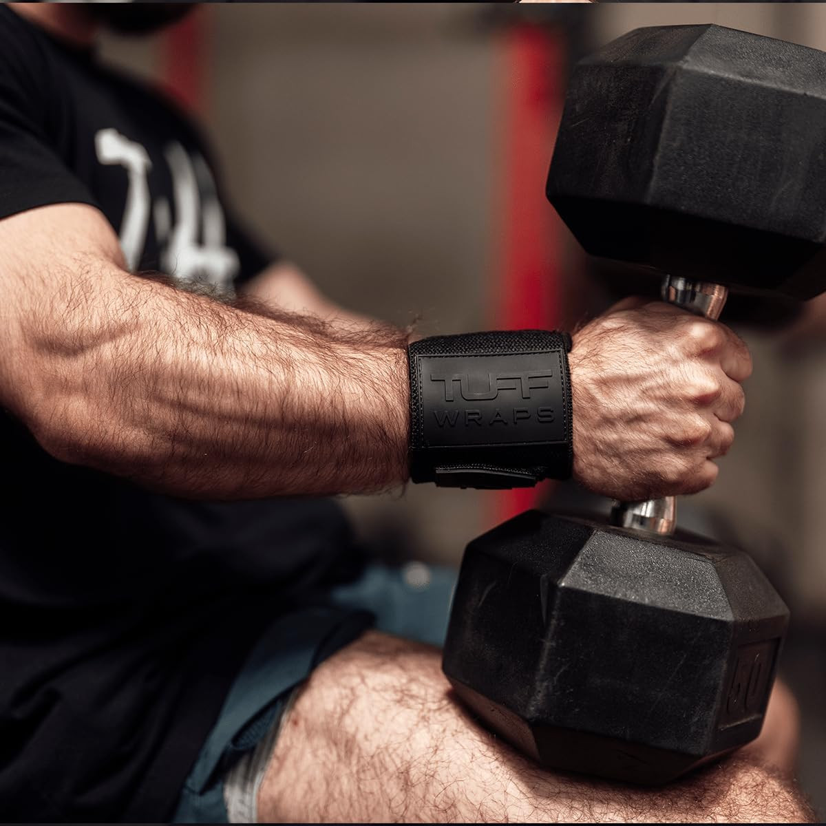 Villain Wrist Wraps for Weightlifting & Powerlifting – Adjustable Support Straps