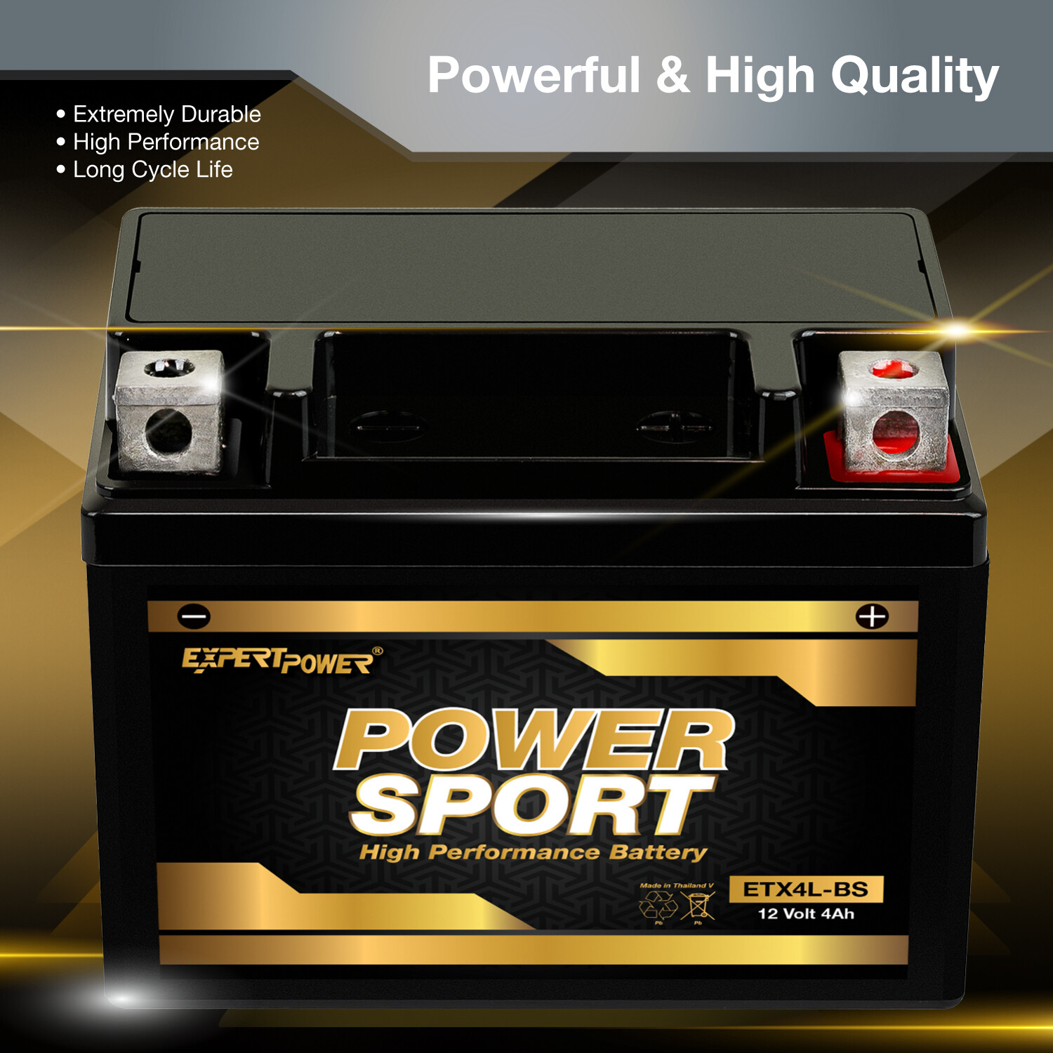 YTX4L-BS Replacement for Yamaha TTR125E/LE Motorcycle SLA AGM Battery