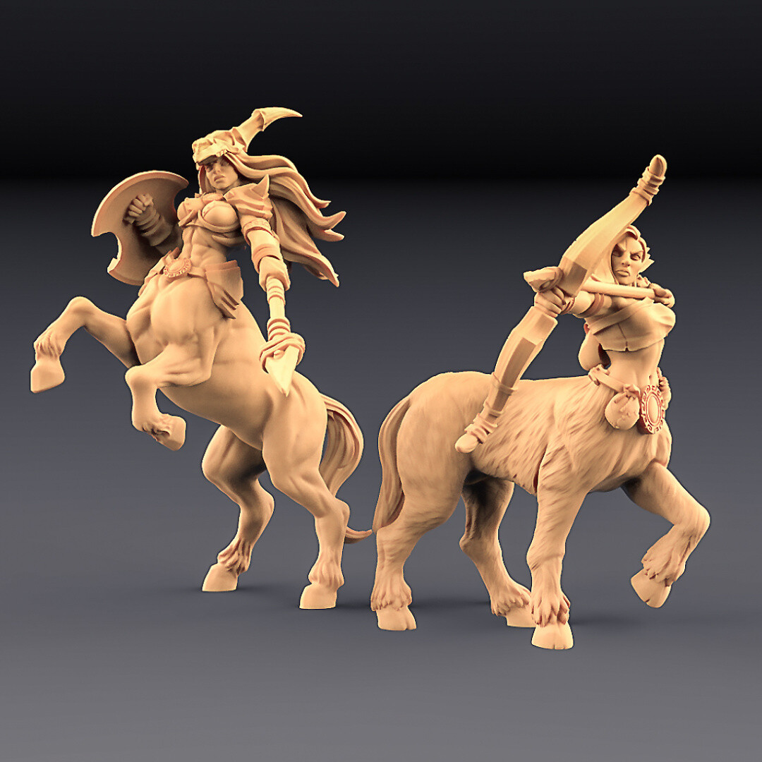Sagittarius Khararis Centaur Fighter Ranger Miniature | D&D DnD |