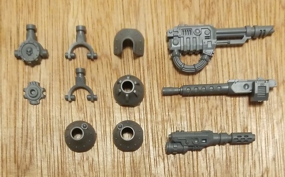 Warhammer 40k Imperial Knight Multi Laser, Heavy Stubber, Melta bits