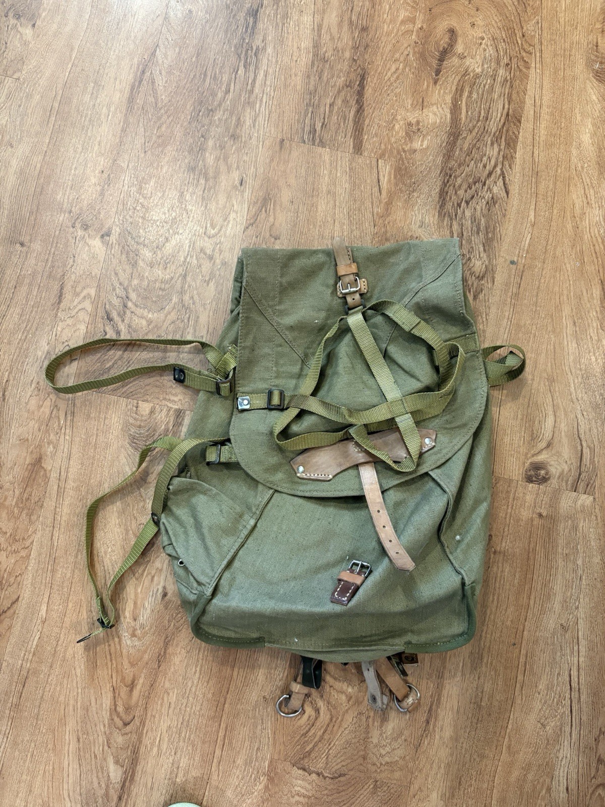 Romanian Military Surplus Rucksack Bag OD Green Canvas