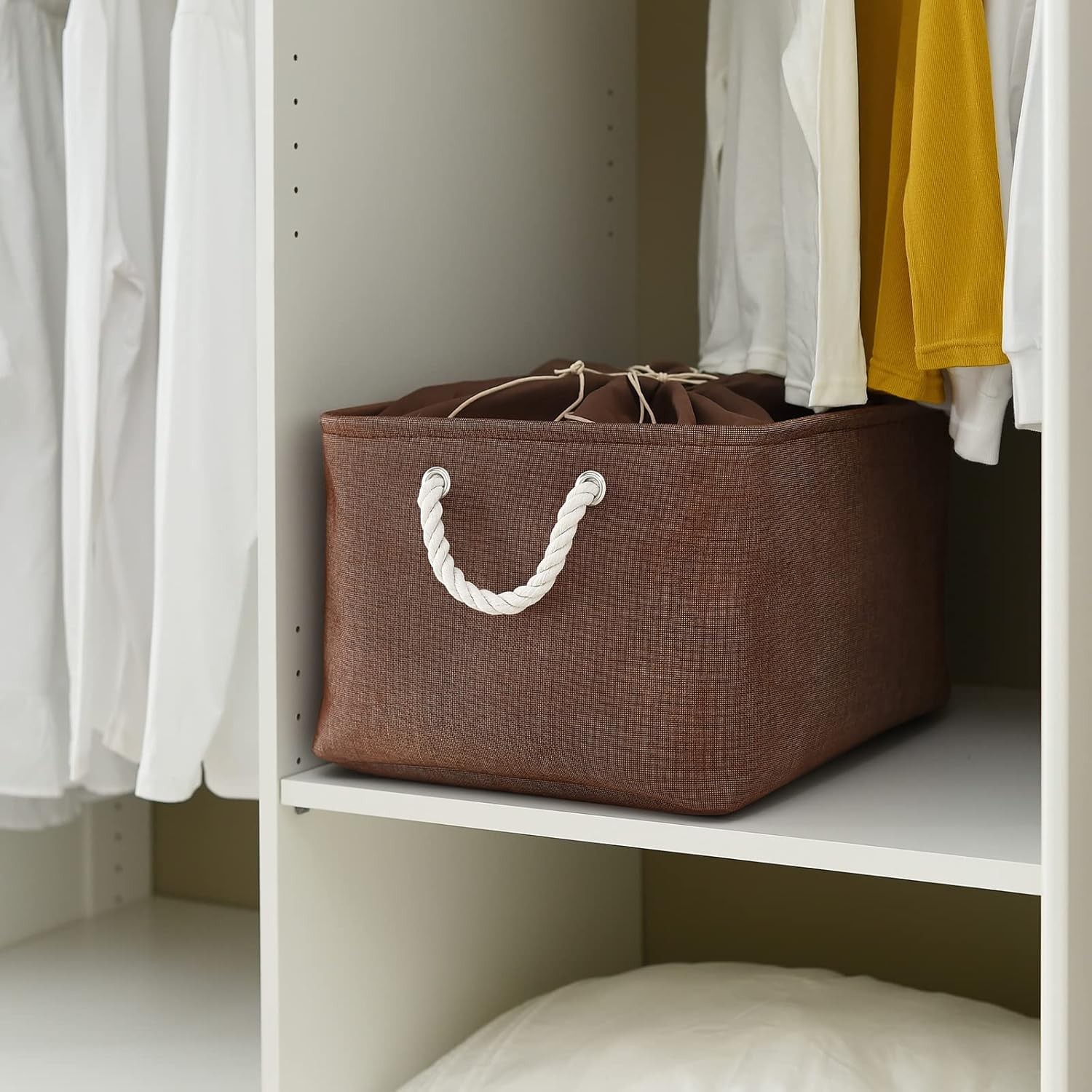 Organizational and storage baskets for organizingCollapsible storage bins