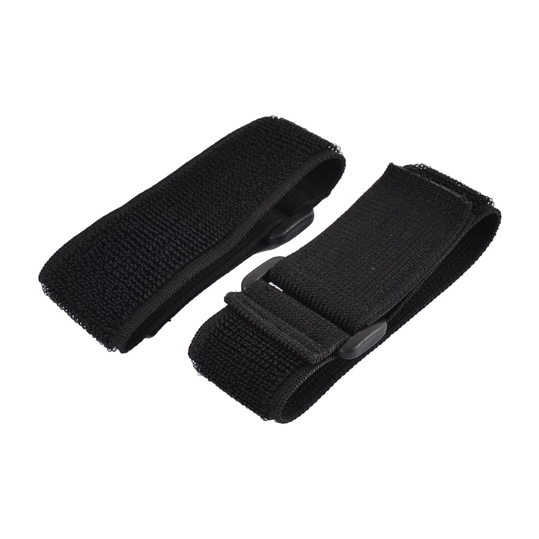 Outdoor Sports Nylon Elastic Backpack Hook Loop Tie Strap Black 3.8 x 30cm 2pcs