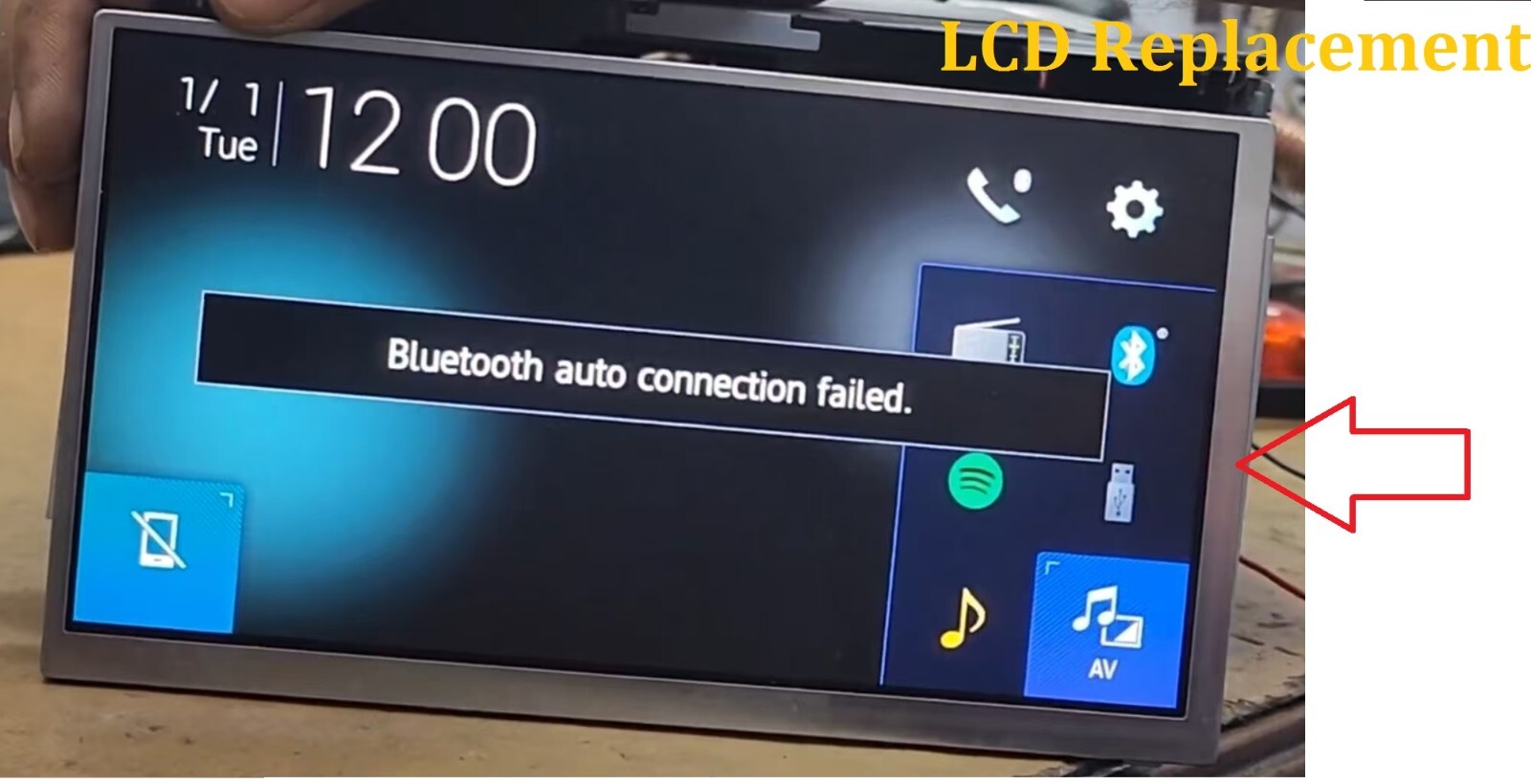 LCD For PIONEER AVH-X8500BHS AVHX8500BHS GENUINE LCD SCREEN Display NO DIGITIZER