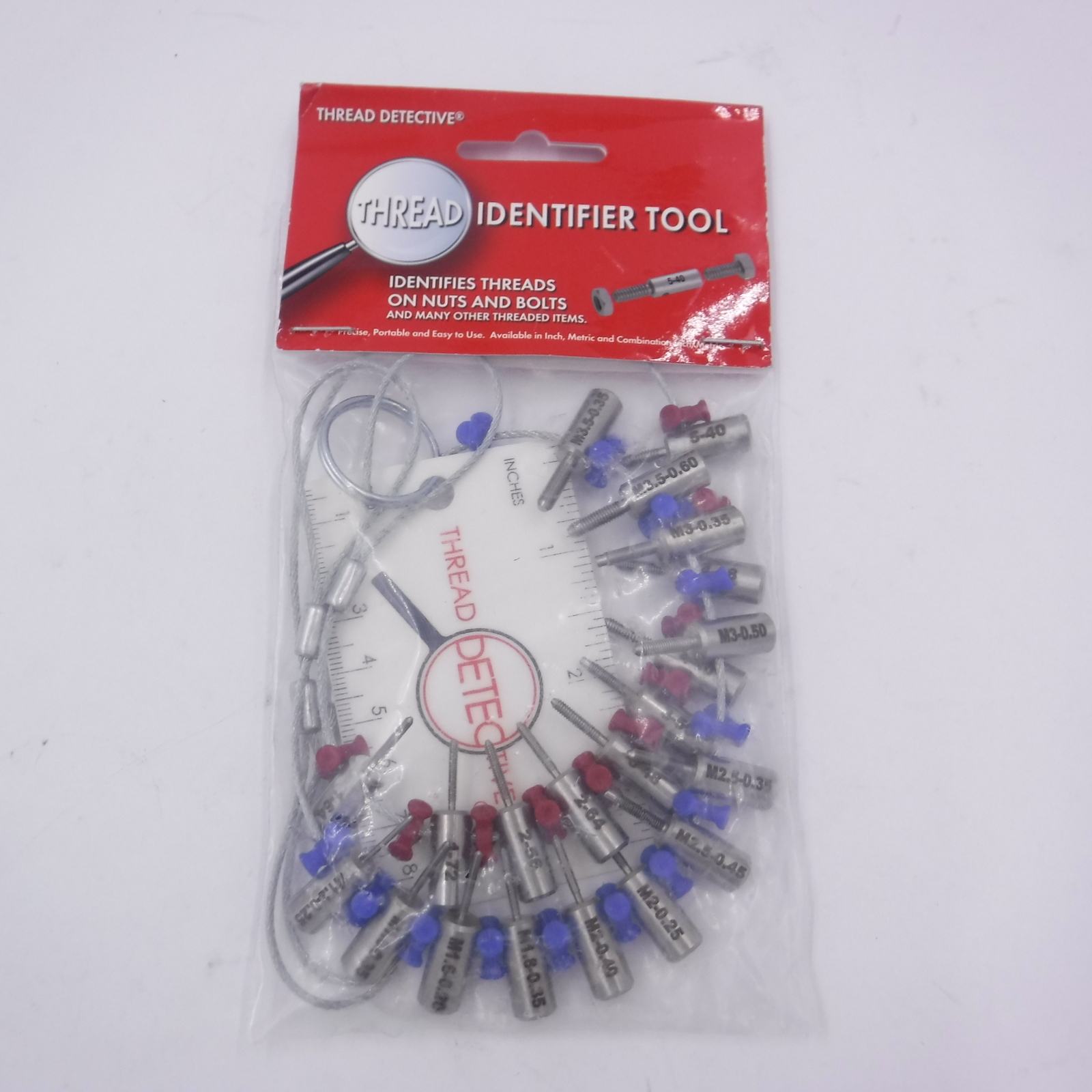 Thread Identifier Tool M1.2x0.25 to M3.5x0.60 & 1-64, 18860765