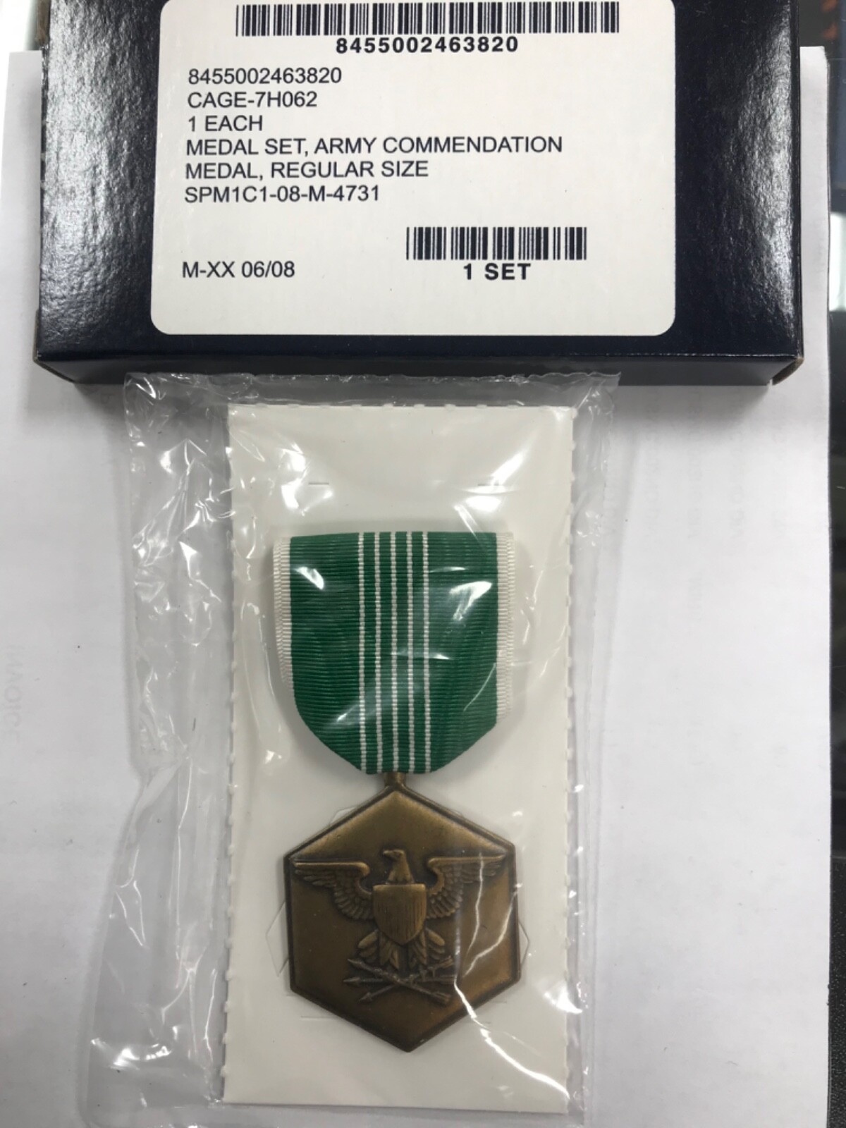 US ARMY COMMENDATION MEDAL NSN 8455-00-246-3820