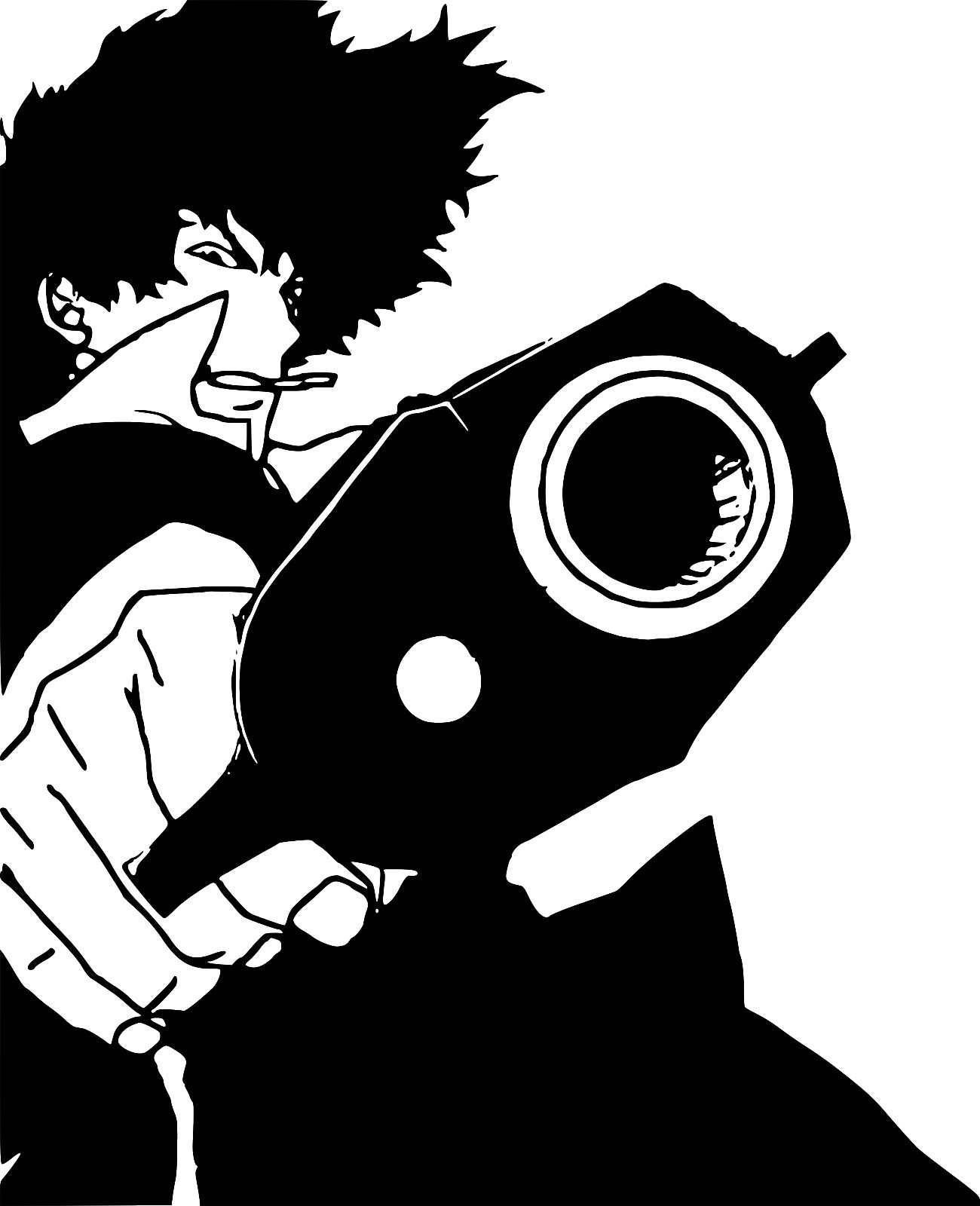 Bebop Space Cowboy Spike Vinyl Sticker Decal Wall Car Truck Window 10"
