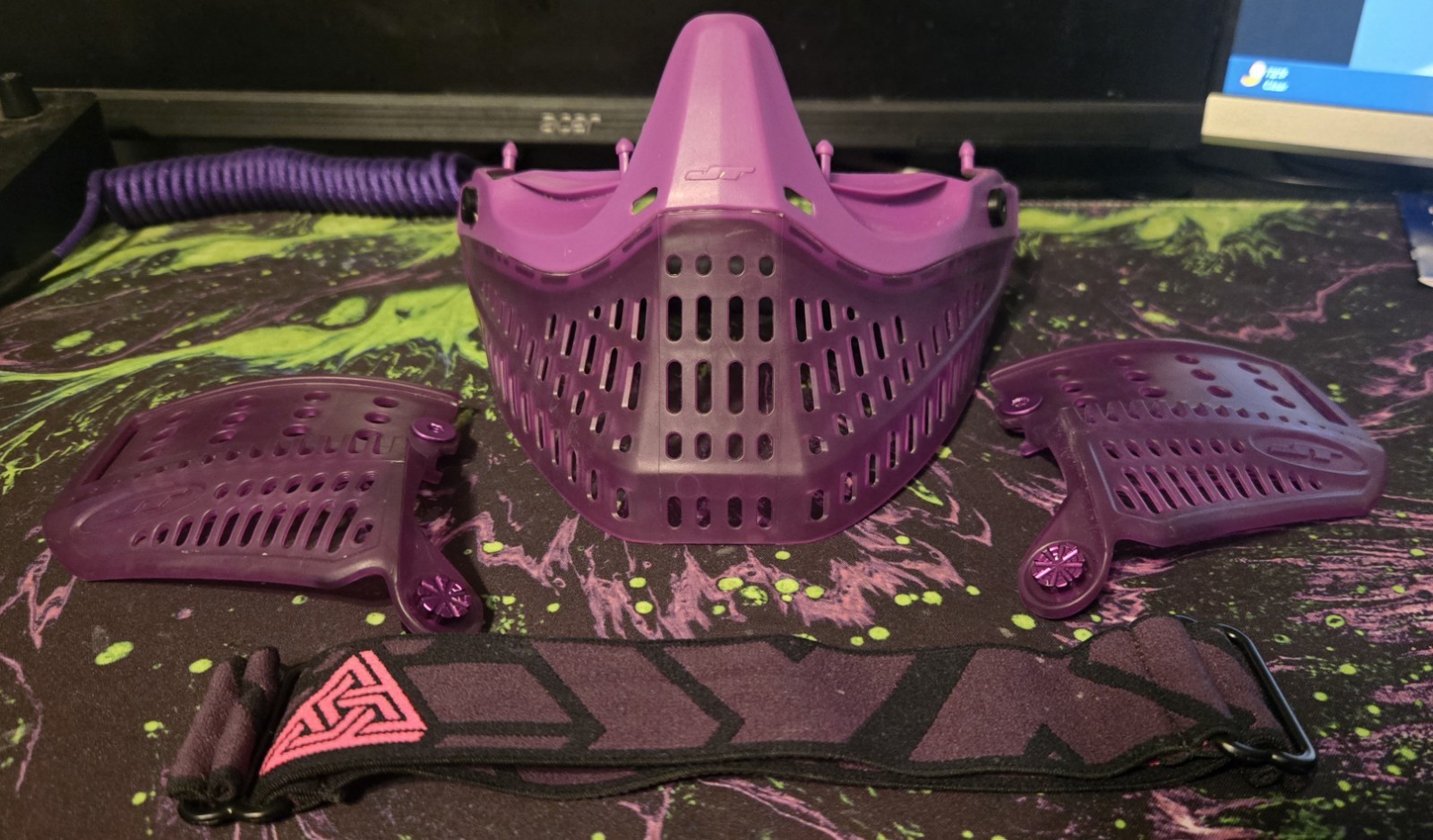 JT Proflex/spectra Google Flex Bottom/ears - Ice Amethyst W/ 33T Strap