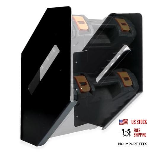 Small Parts Organizer Box Bracket Kit for Work Van 2 Case Stack - 3.5-5.1