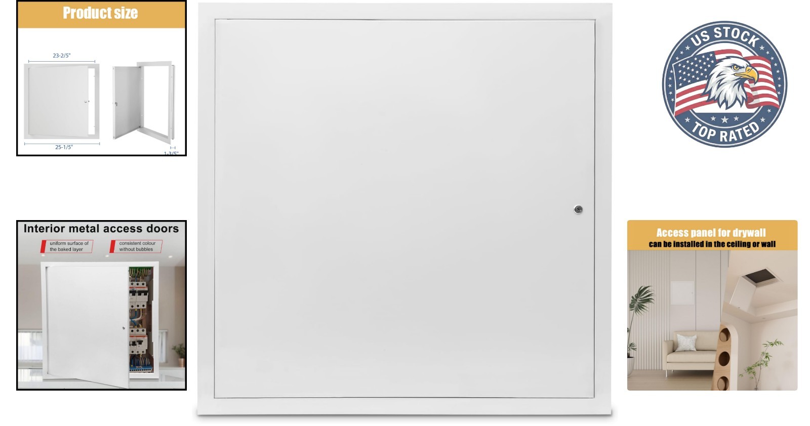 High-Quality 24x24 Thick Aluminum Access Door – Easy Flush Installation