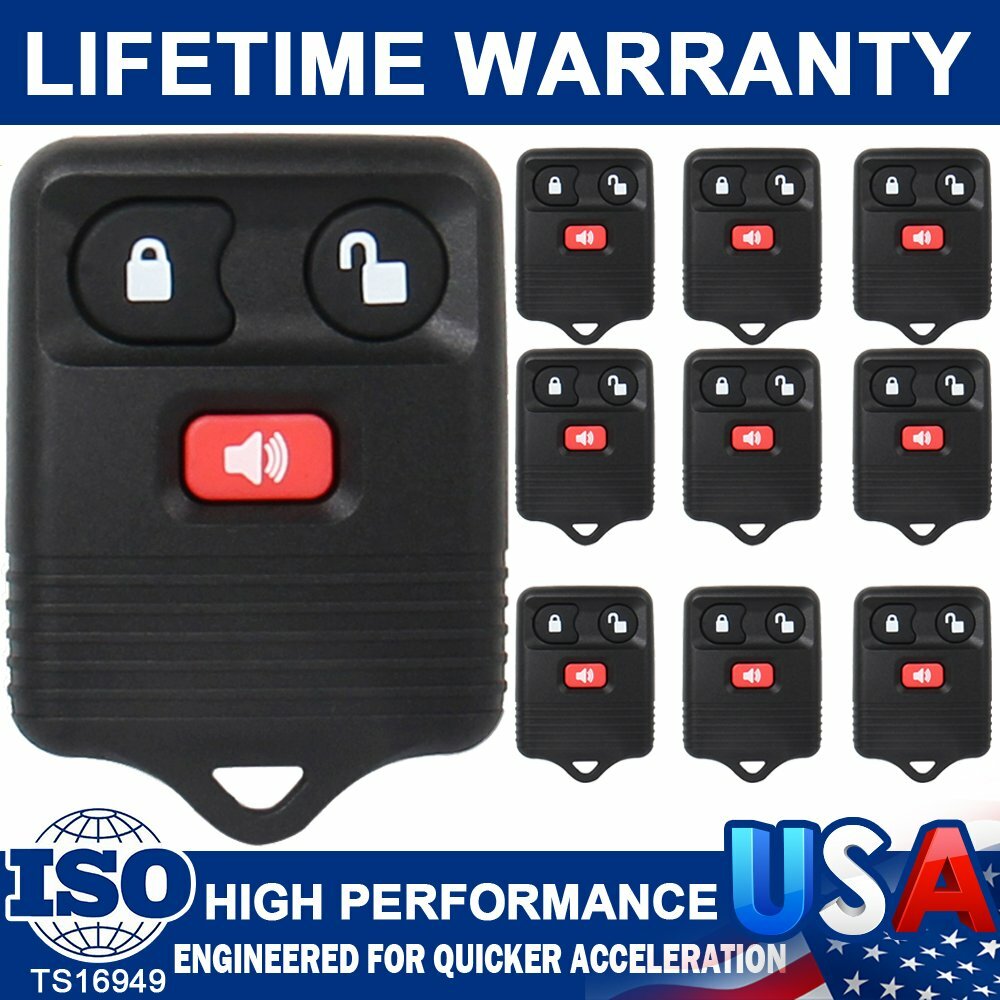 Lot Of 10 Remote Keyless Entry Key Fob For Ford 3 BUTTON Escape Mustang Explorer