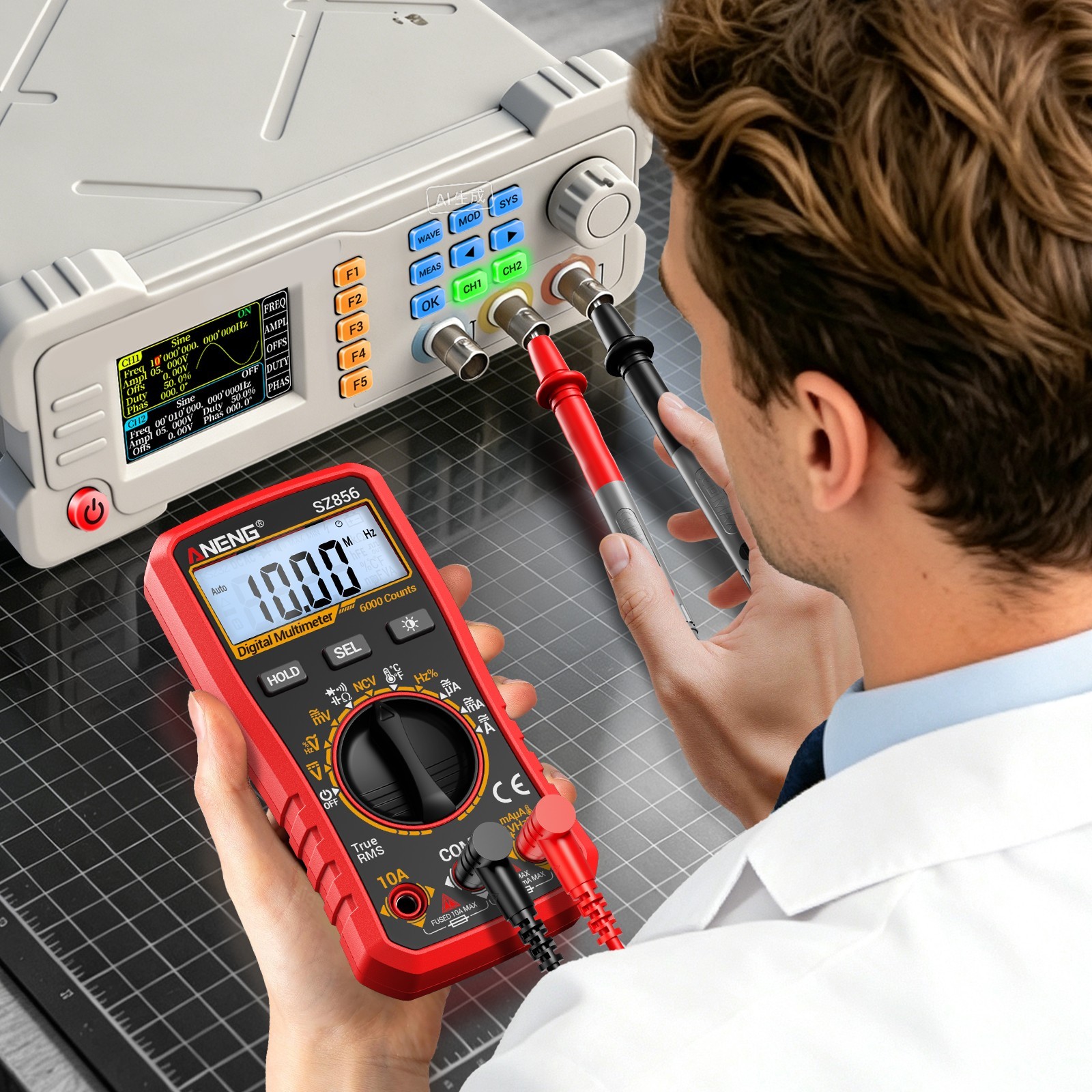 ANENG True RMS Digital Multimeter Auto Range 6000 Counts AC DC Electric Tester