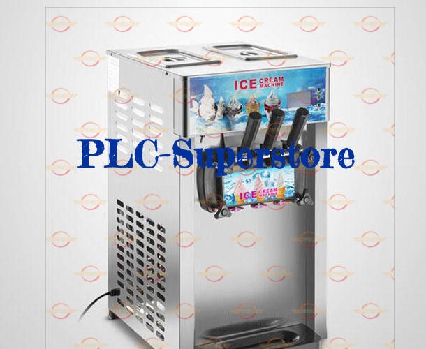 3 Flavor Commercial Frozen Ice Cream Cones Machine Soft Ice Cream Machine 220V