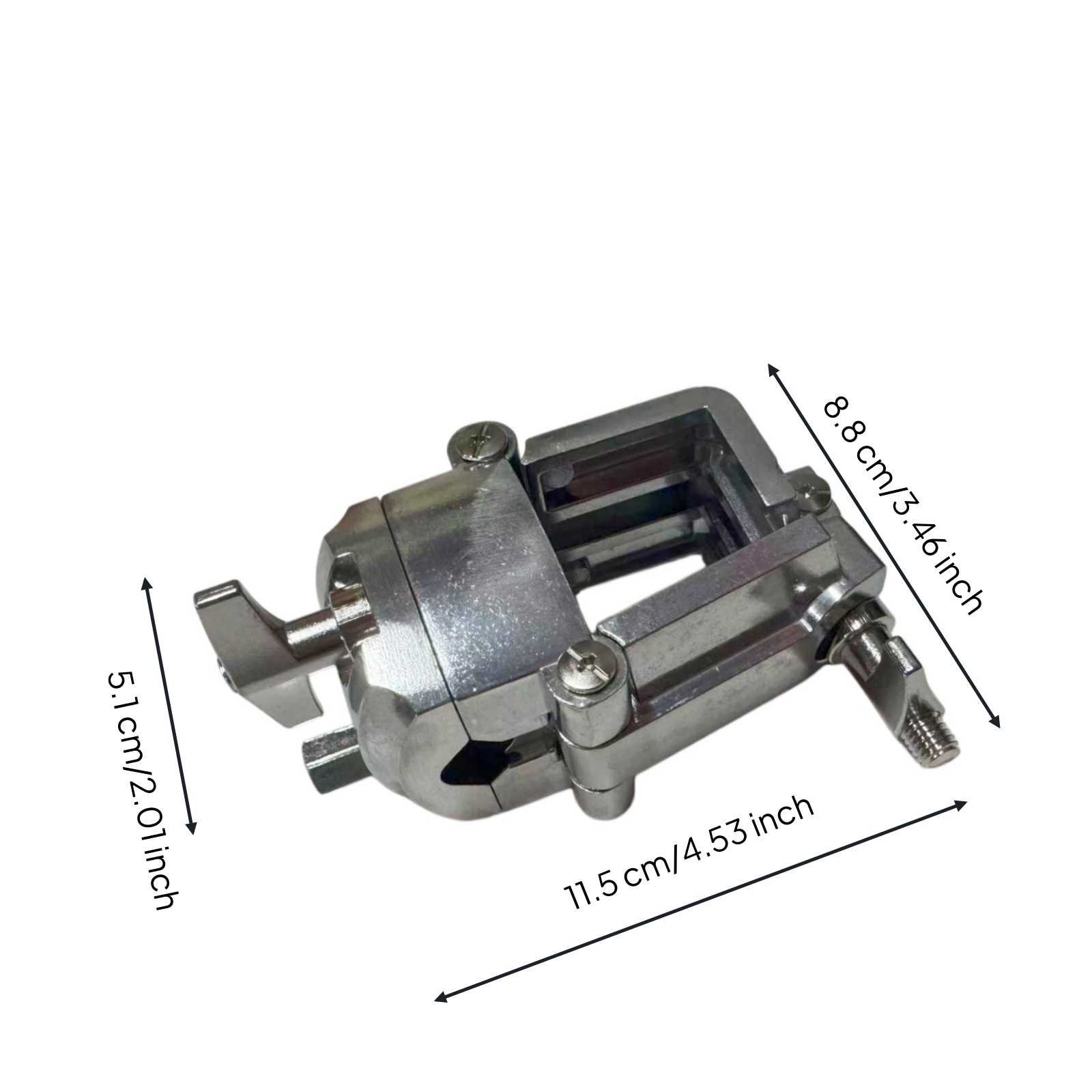 Drum Rack Clamp Adjustable Drum Rack Connector Metal for Live Performances