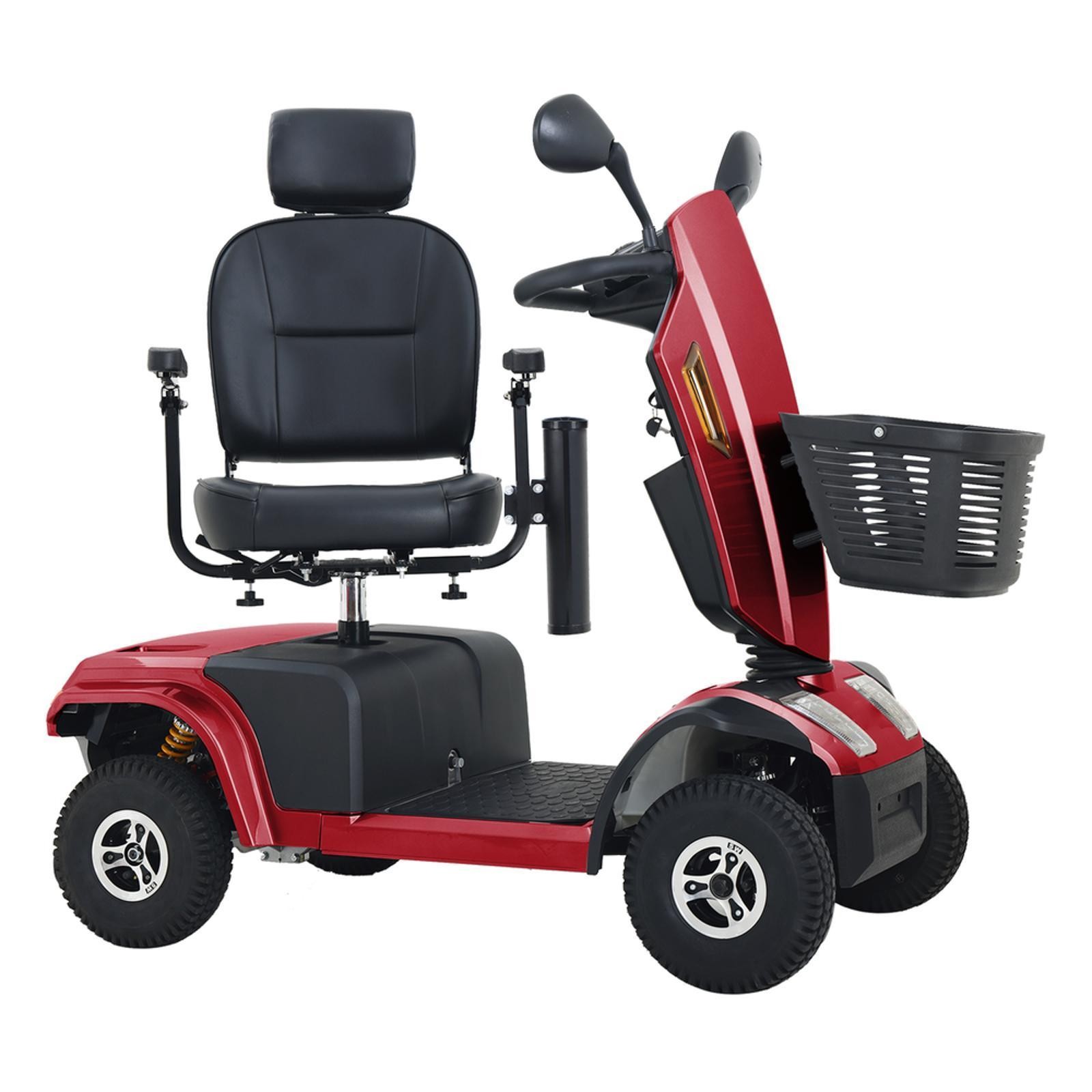 S500-RED Heavy Duty Mobility with Turn Signals, Luxury Seat, and Pneumatic Tires