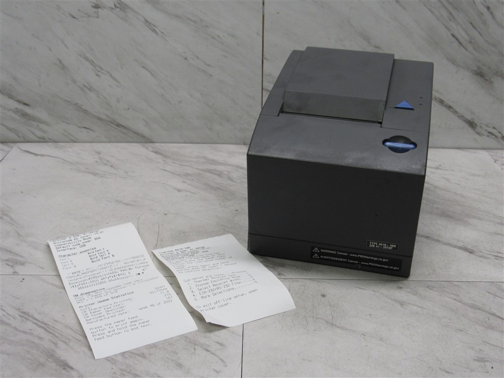 IBM / Toshiba 4610-1NR POS Thermal Printer 46101NR - TESTED!