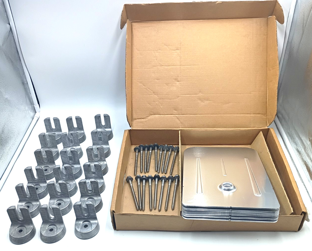 Ironridge FV-01-M1 Rev A Flashvue Flashing mill finish Set of 17 New Open Box