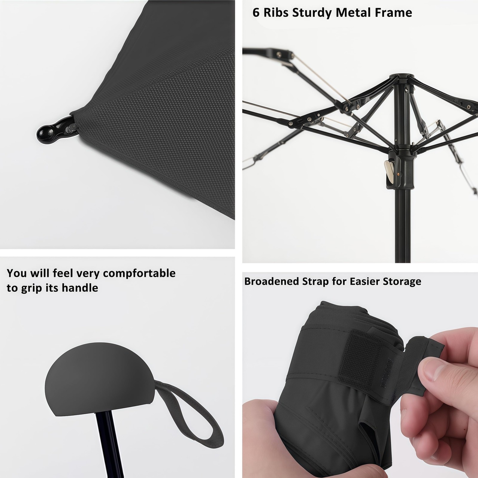 Travel Essentials Mini Umbrella for Purse With Case Small Compact UV Sun Prot...