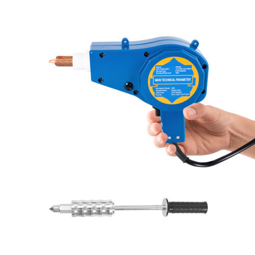 Auto Body Dent Repair Kit 800VA Electric Stud Welder Gun with Puller Hammer