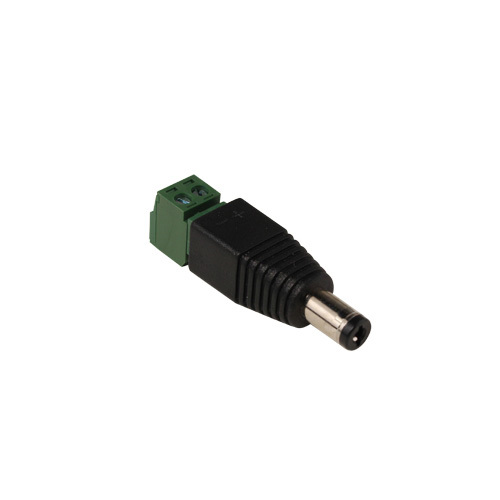 Surveillance DC Power Plug with Screw Terminals, Male Pack of 10