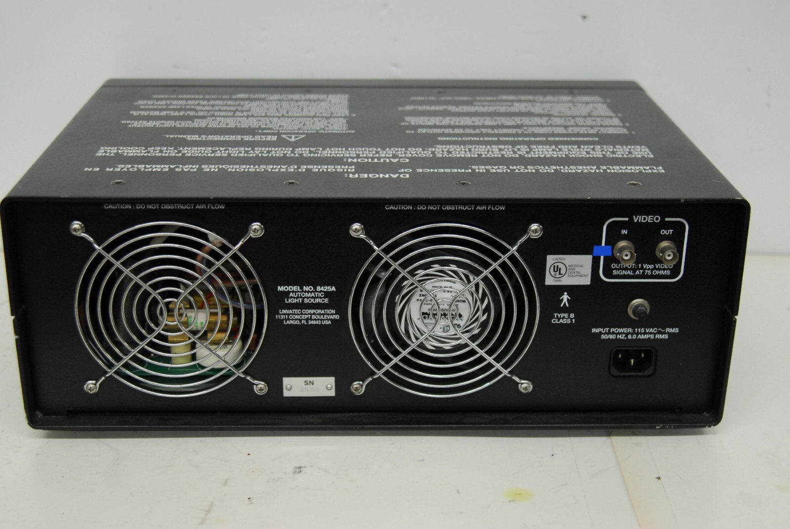 Linvatec Intravision 8425A Automatic Light Source