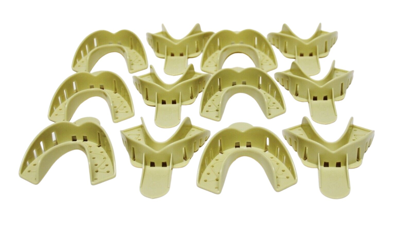36 Pcs Dental Plastic Disposable Impression Trays Perforated Autoclavable LL #2