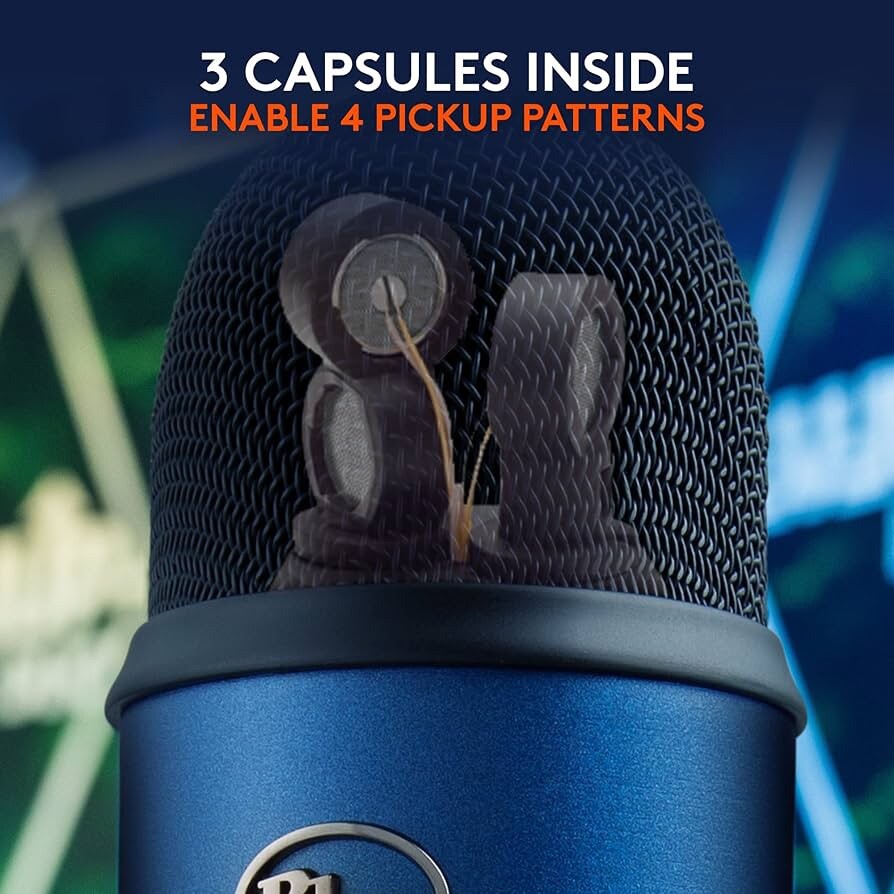 Logitech for Creators Blue Yeti USB Microphone + Pop Filter