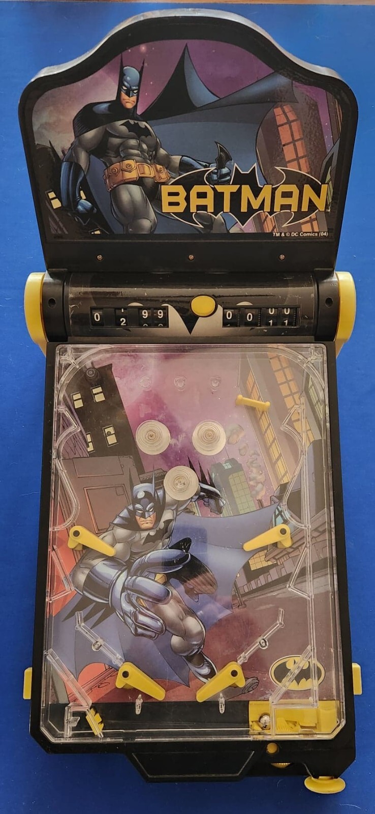 2004 Funrise Toys Batman Tabletop Pinball Machine Used Working Tested