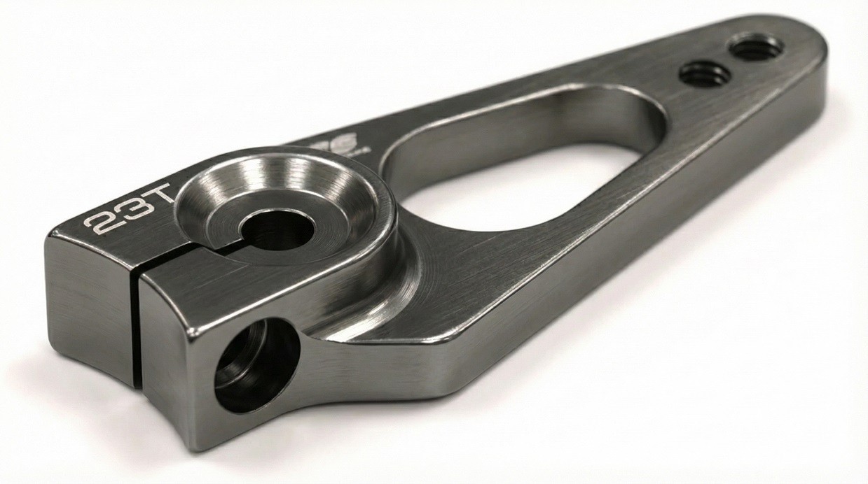 Billet Machined Servo Horn 23T for KO & JR Servo (r=24, 27mm Holes)