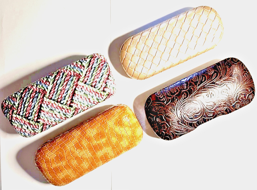 EYEGLASSES CASE HARD SHELL ~ Choice of Style, Size, Color