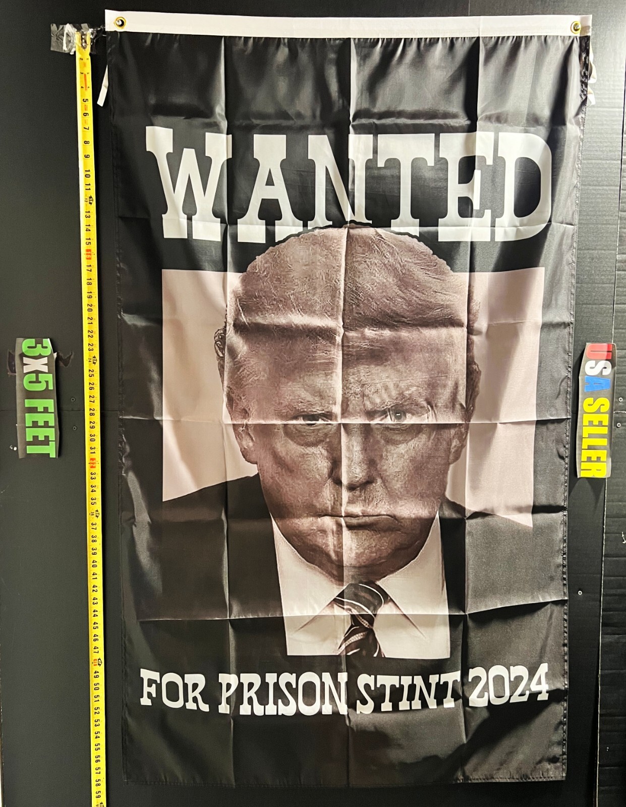 Trump For Prison Flag FREE USA SHIP Impeach Trump Biden America USA Man Cave 3x5