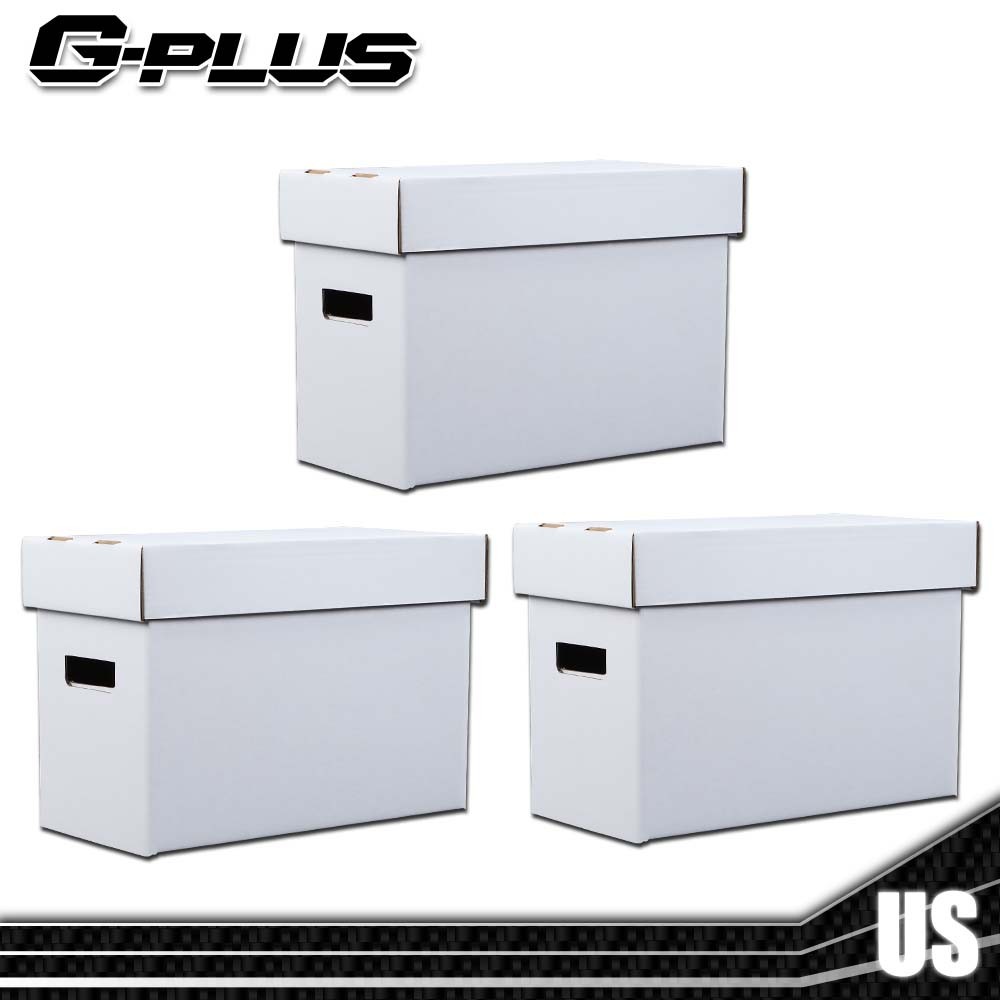 3Pcs Short Comic Storage Boxes Holds 150-175 Stackable Archival