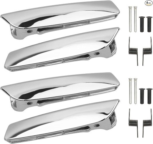 (4PCS Interior Door Handle Lever Compatible with 2007-2014 Silverado  Size: L4