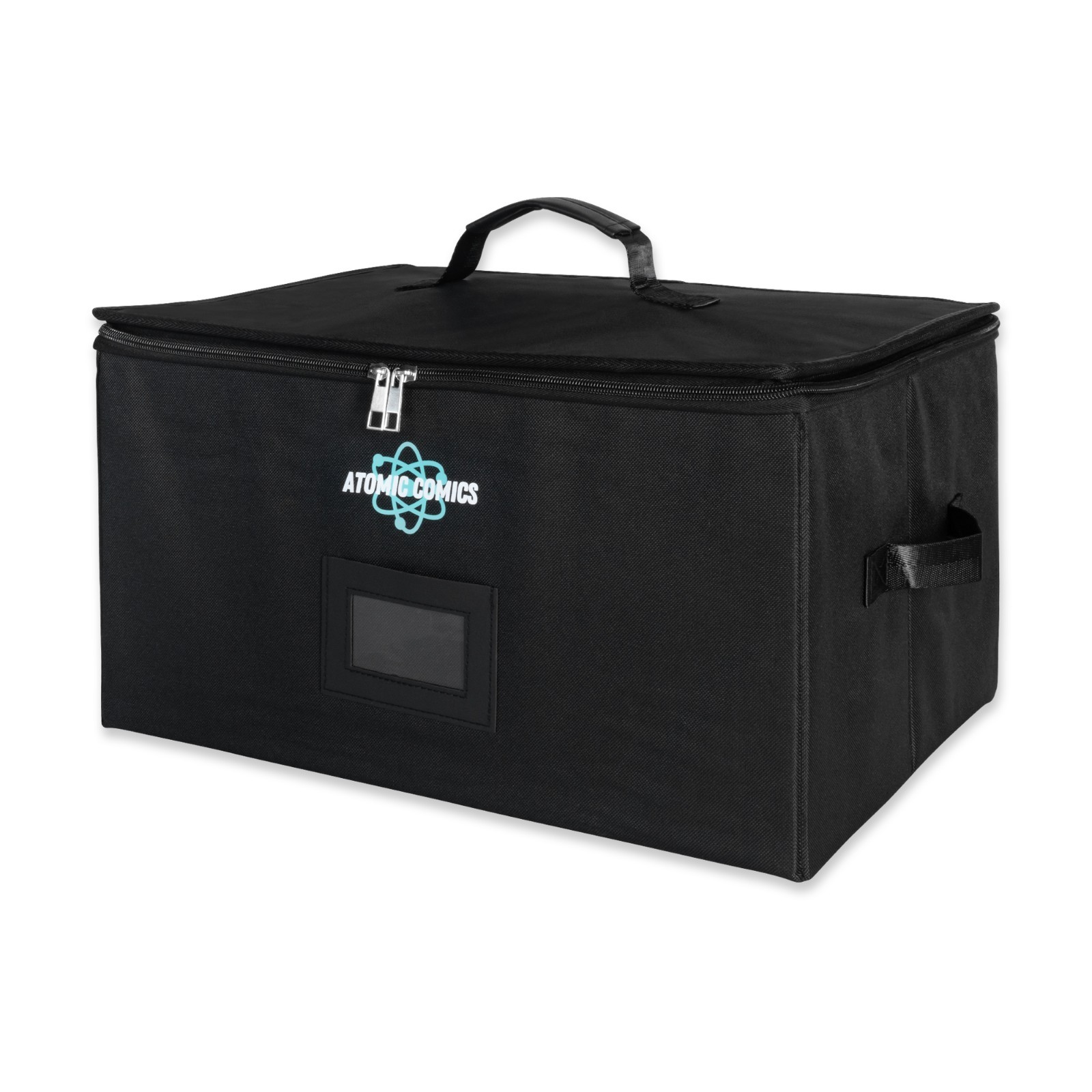 Premium Comic Book Storage Tote - Collapsible Comic Book Case Label Slot Zipper
