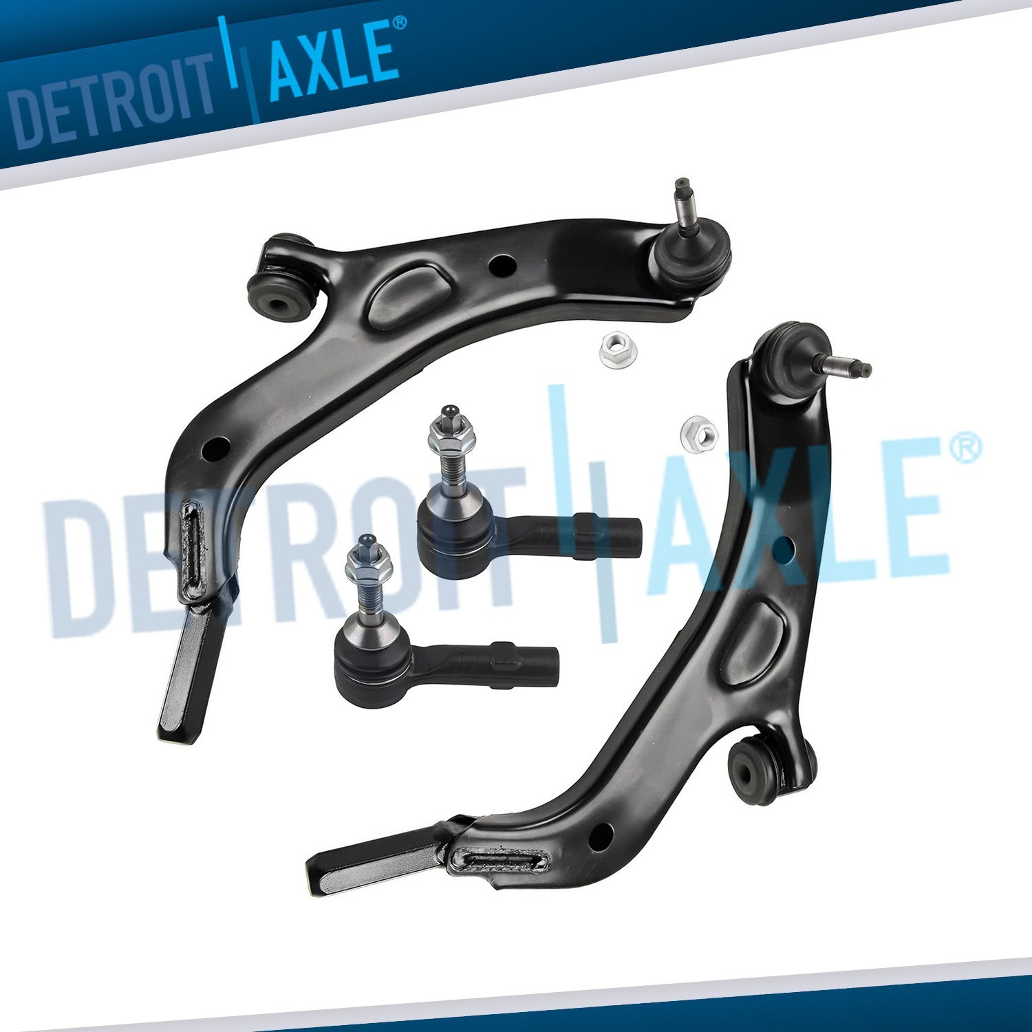 Front Lower Control Arms Tie Rods for 2008-2009 Ford Taurus X Flex Mercury Sable