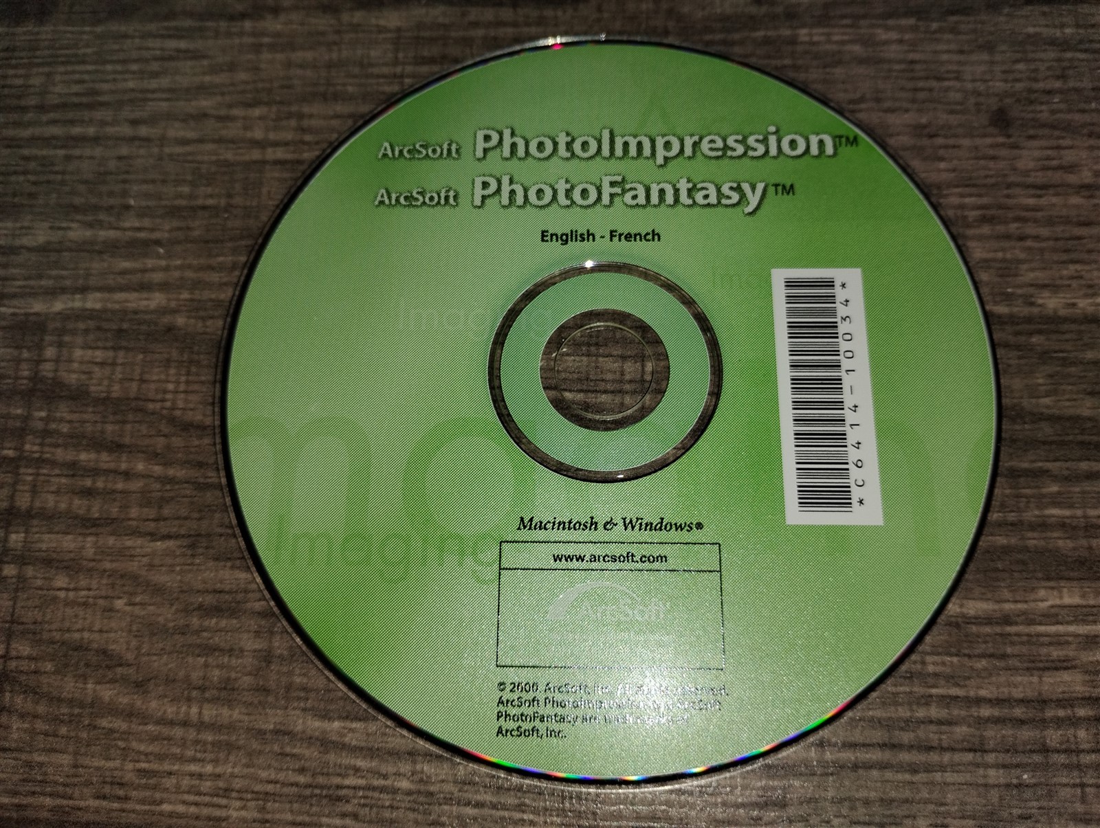 ArcSoft PhotoImpression 2000 + PhotoFantasy PC/Mac CD-ROM 2001 Windows 95/98/NT
