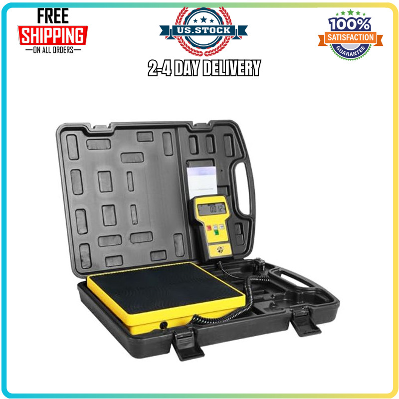 220 LBS HVAC Freon Scale Refrigerant Charging Scale with Portable Case